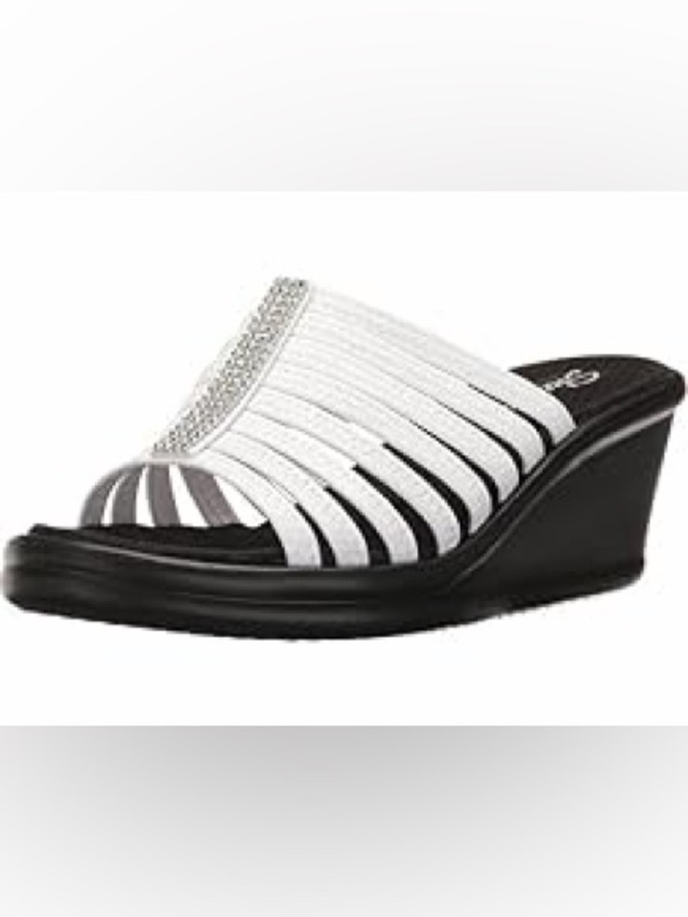 NEW WITH TAGS Sketchers Cali Comfort Wedge white size 8
